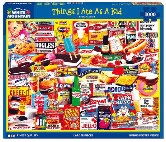Things I Ate As A Kid (1110pz) - 1000 Piece Jigsaw Puzzle