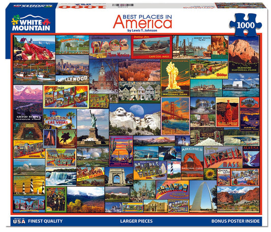 Best Places in America (1119pz) - 1000 Piece Jigsaw Puzzle