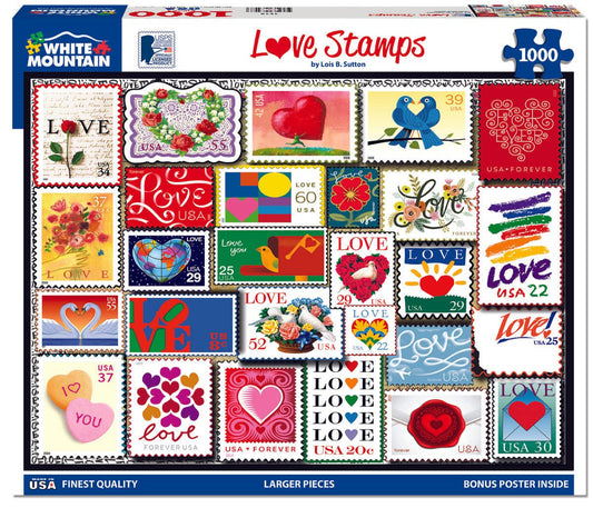 Love Stamps (1510pz) - 1000 Pieces