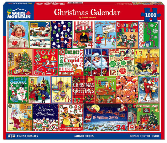 Christmas Calendar (1632pz) - 1000 Piece Jigsaw Puzzle