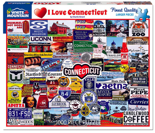 I Love Connecticut (1720pz) - 1000 Piece Jigsaw Puzzle