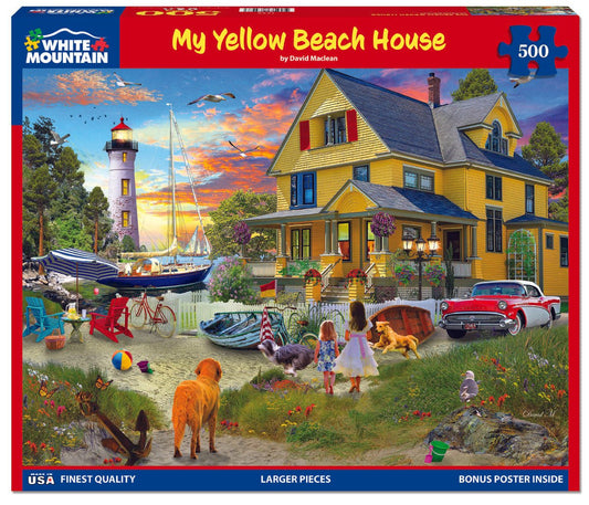 My Yellow Beach House (1795pz) - 500 Piece Jigsaw Puzzle