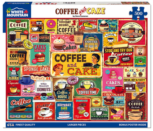 Coffee & Cake (1804pz) - 500 Piece Jigsaw Puzzle