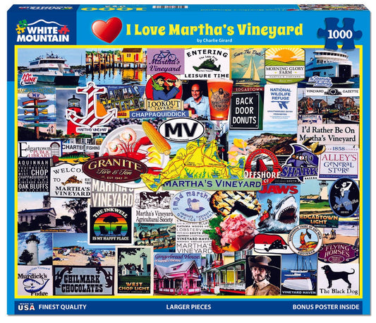 I Love Martha’s Vineyard (1860pz) - 1000 Piece Jigsaw Puzzle