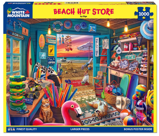 Beach Hut Store (2042pz) - 1000 Piece Jigsaw Puzzle