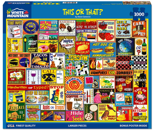 This Or That? (2229pz) - 1000 Piece Jigsaw Puzzle