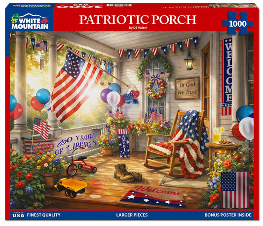 Patriotic Porch (2232pz) - 1000 Piece Jigsaw Puzzle