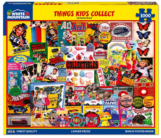 Things Kids Collect (2233pz) - 1000 Piece Jigsaw Puzzle