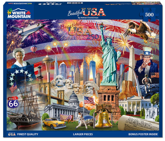 Beautiful USA (2239pz) - 500 Piece Jigsaw Puzzle