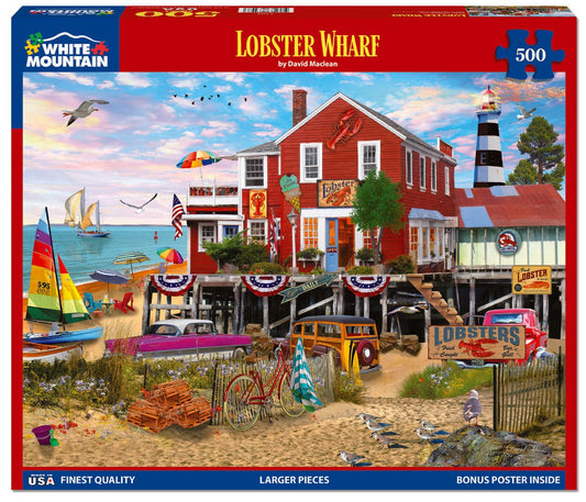 Lobster Wharf (2262pz) - 500 Piece Jigsaw Puzzle