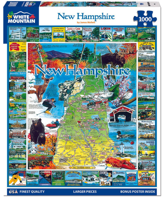 Best of New Hampshire (54pz) - 1000 Piece Jigsaw Puzzle