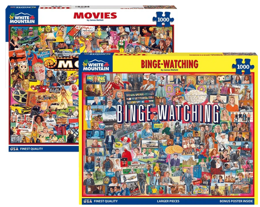 Set of 2: Artist Jim Mellett- Pop Culture Bundle 1000 piece