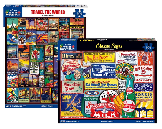 Set of 2: Best Selling 500 Piece Puzzle Bundle