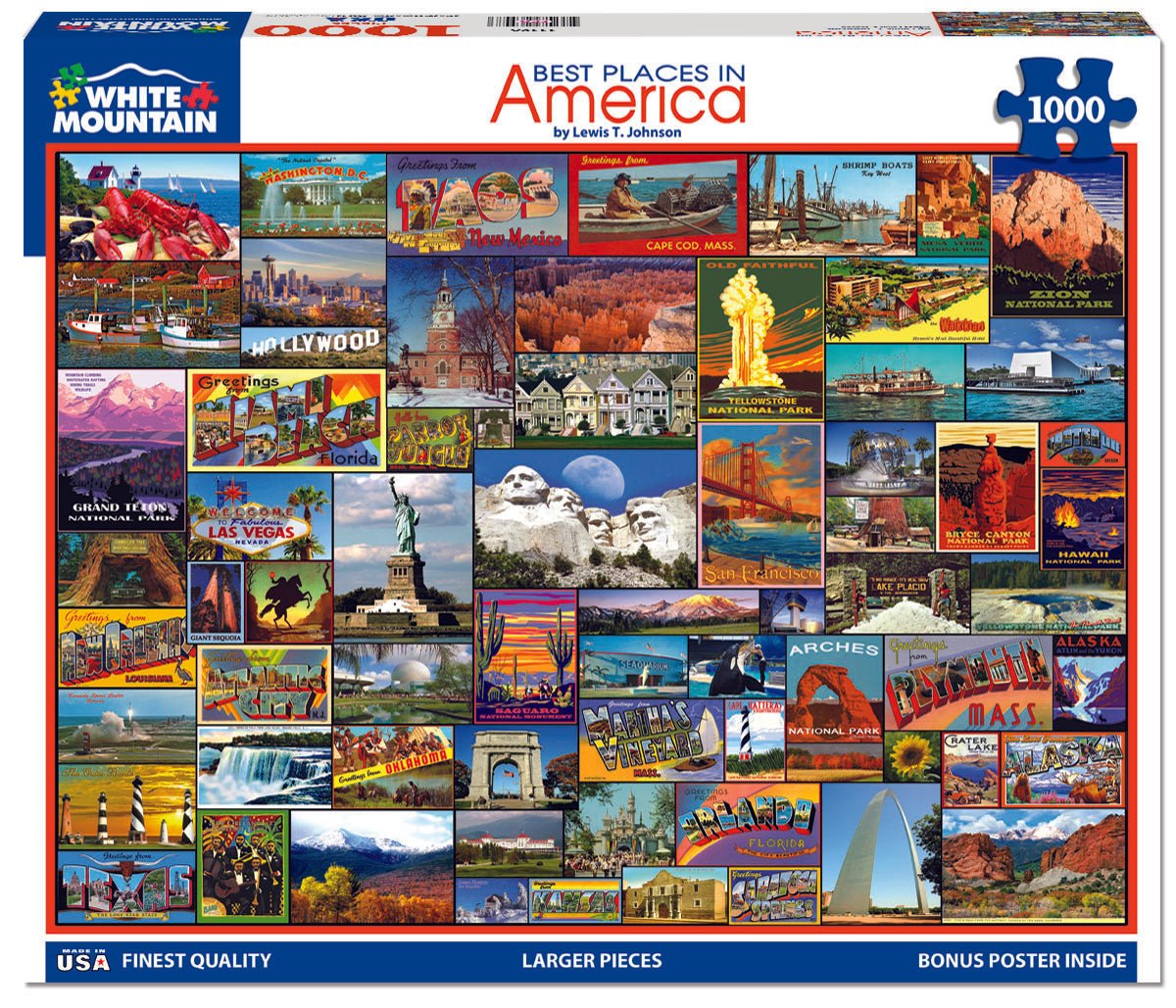 Set of 2: Travel Puzzle Bundle 1000 Piece
