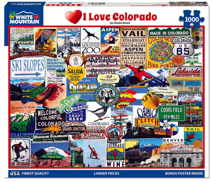 I Love Colorado (1179pz) - 1000 Piece Jigsaw Puzzle