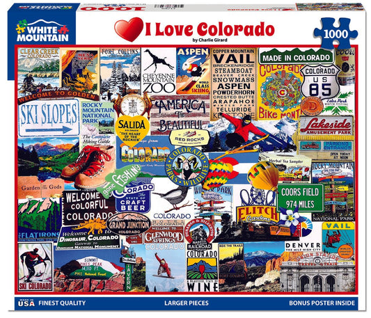 I Love Colorado (1179pz) - 1000 Piece Jigsaw Puzzle