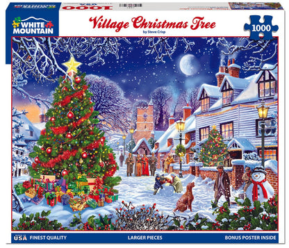 Village Christmas Tree (1287pz) - 1000 Piece Jigsaw Puzzle