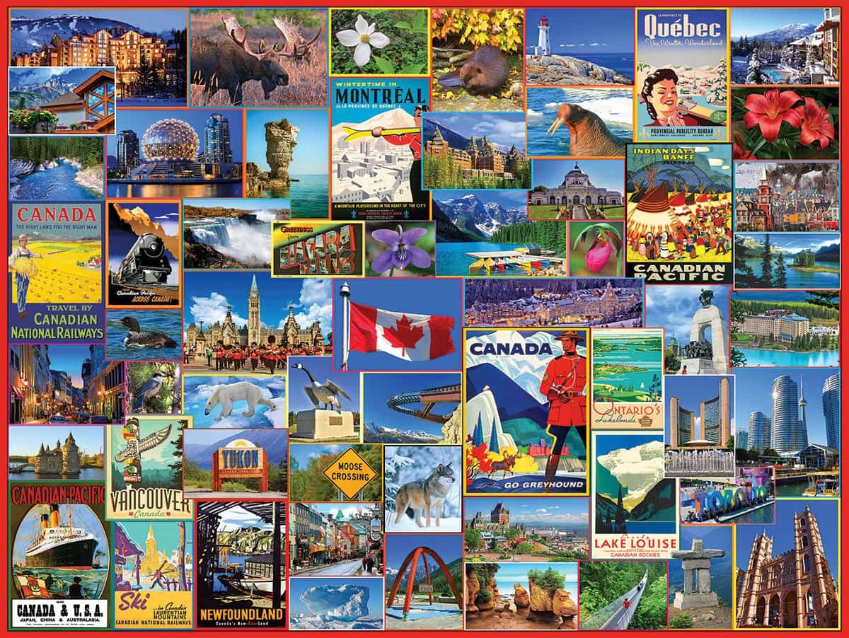 Best Places in Canada (1317pz) - 1000 Piece Jigsaw Puzzle