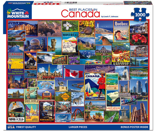 Best Places in Canada (1317pz) - 1000 Piece Jigsaw Puzzle