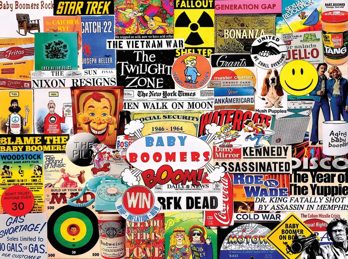 Baby Boomers (1460pz) - 1000 Piece Jigsaw Puzzle