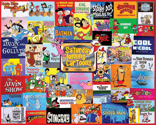Saturday Morning Cartoons (1481pz) - 1000 Piece Jigsaw Puzzle