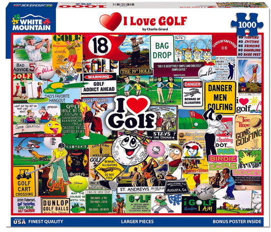 I Love Golf (1548pz) - 1000 Piece Jigsaw Puzzle