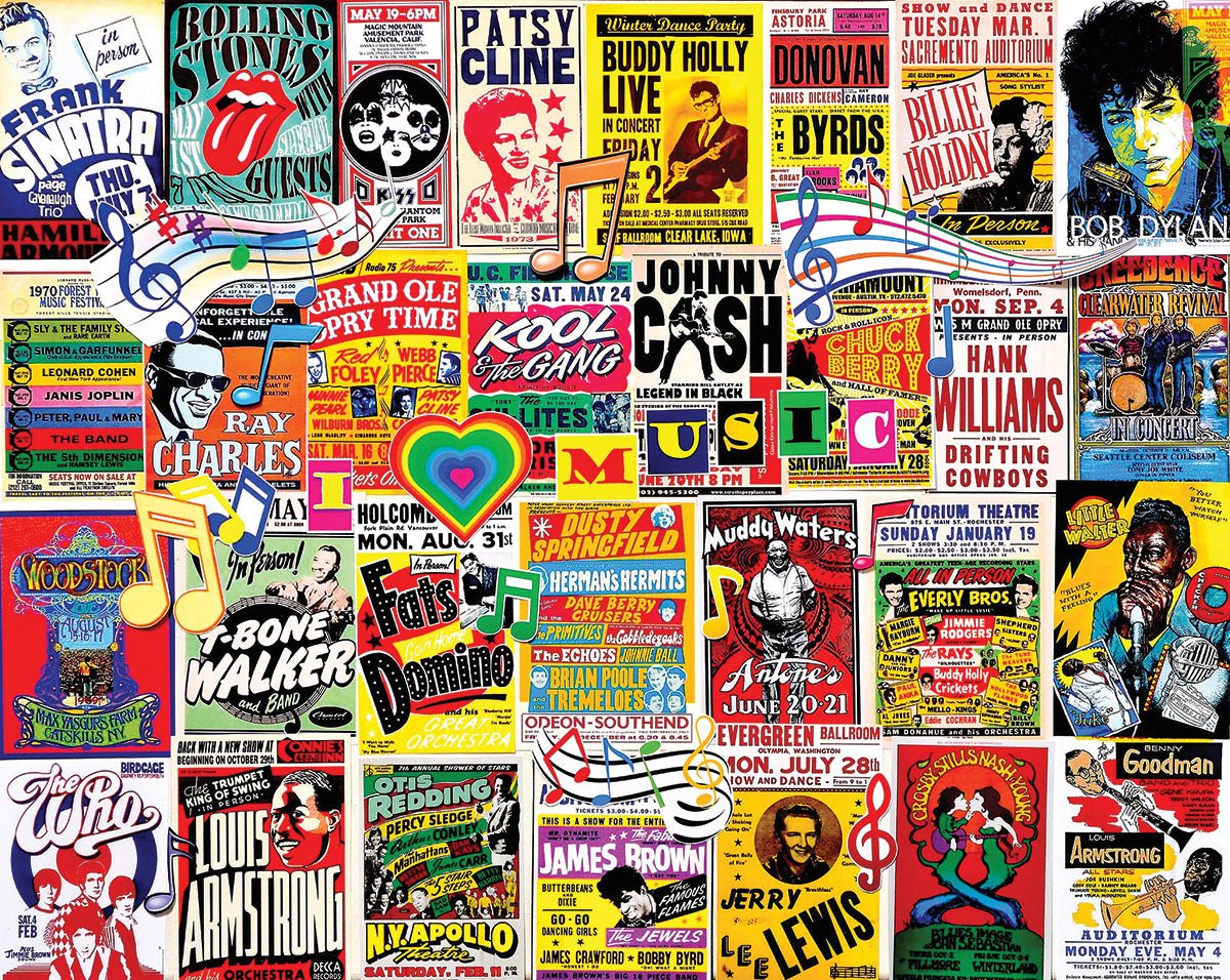 I Love Music (1634pz) - 1000 Piece Jigsaw Puzzle