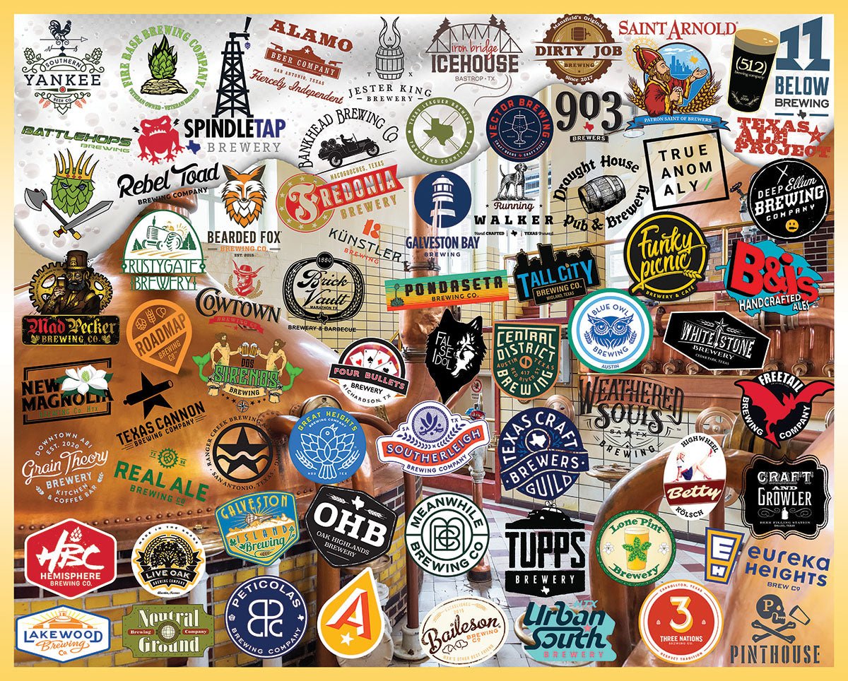 Texas Craft Beer (1656pz) - 1000 Piece Jigsaw Puzzle