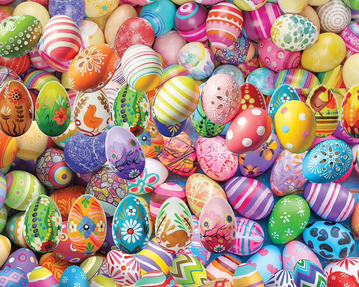 Easter Eggs (1699pz) - 1000 Piece Jigsaw Puzzle