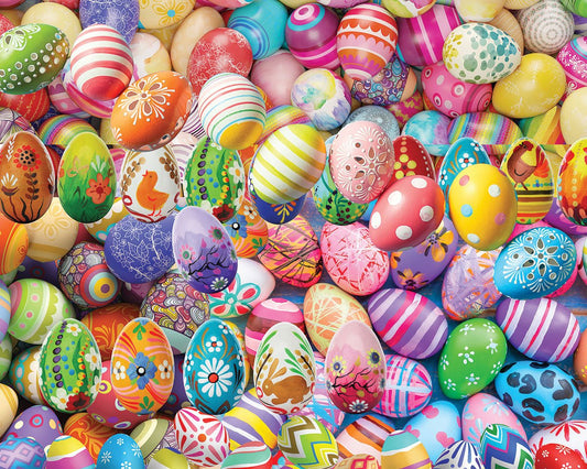 Easter Eggs (1699pz) - 1000 Piece Jigsaw Puzzle