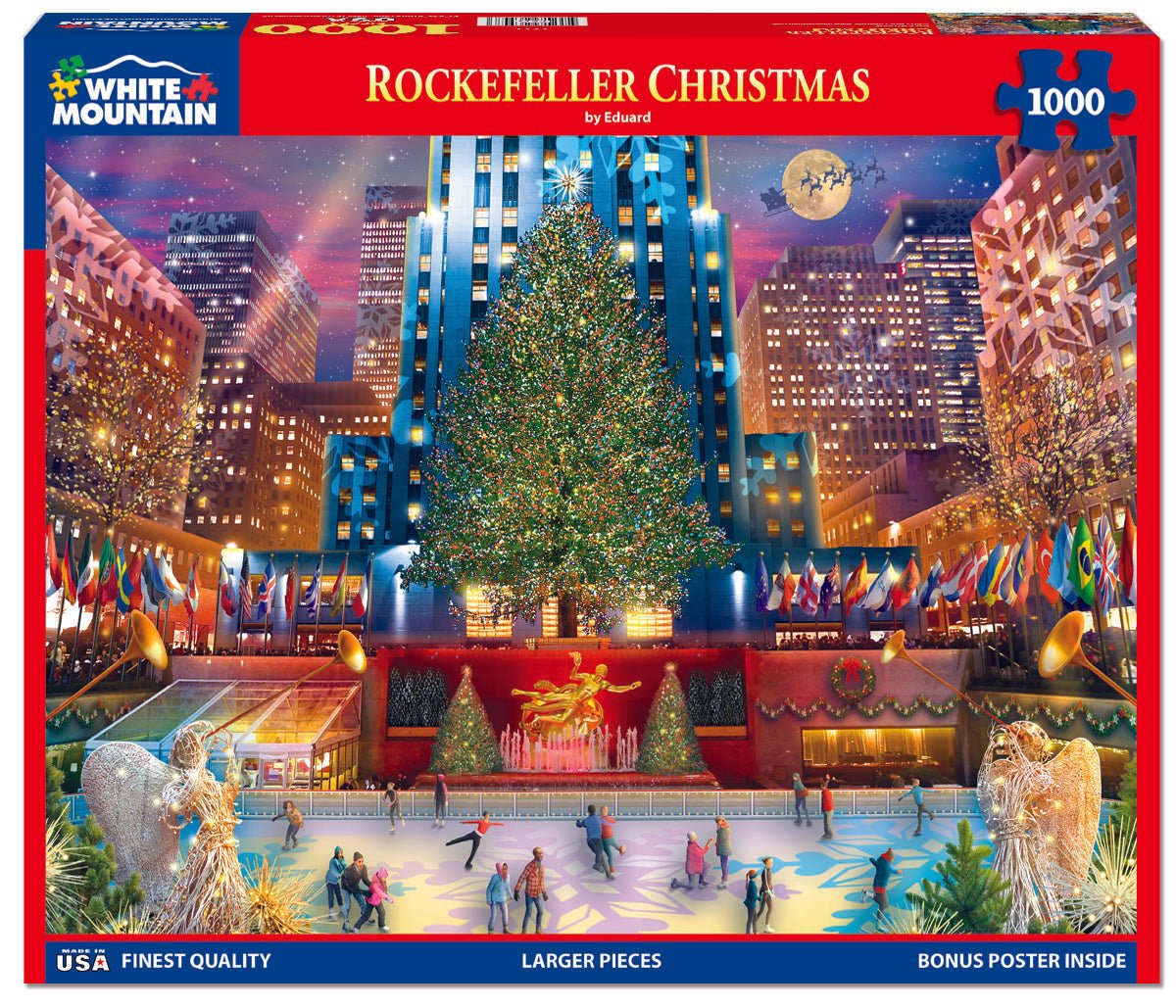 Rockefeller Christmas (1711pz) - 1000 Piece Jigsaw Puzzle
