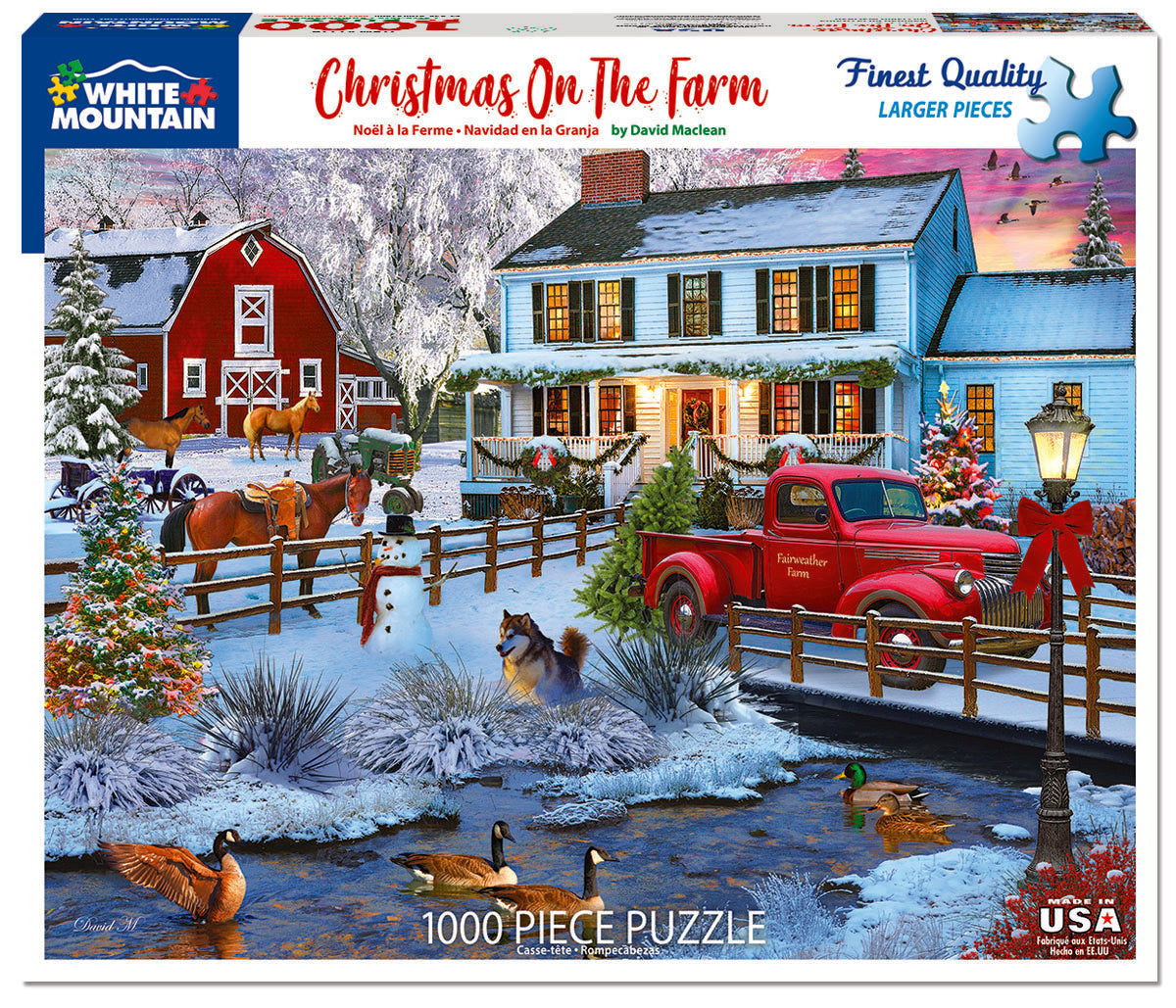 Christmas on the Farm (1716pz) - 1000 Piece Jigsaw Puzzle