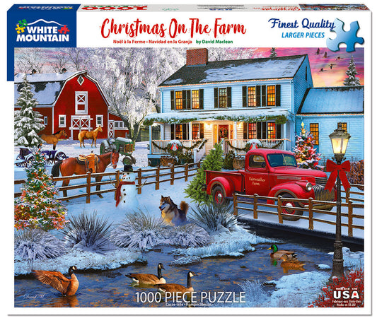 Christmas on the Farm (1716pz) - 1000 Piece Jigsaw Puzzle