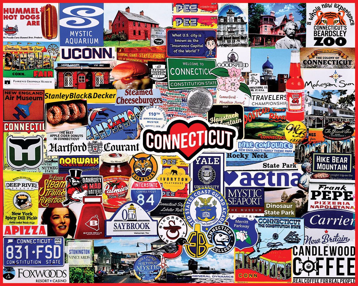 I Love Connecticut (1720pz) - 1000 Piece Jigsaw Puzzle