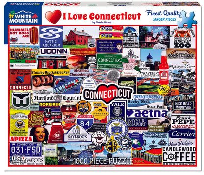 I Love Connecticut (1720pz) - 1000 Piece Jigsaw Puzzle