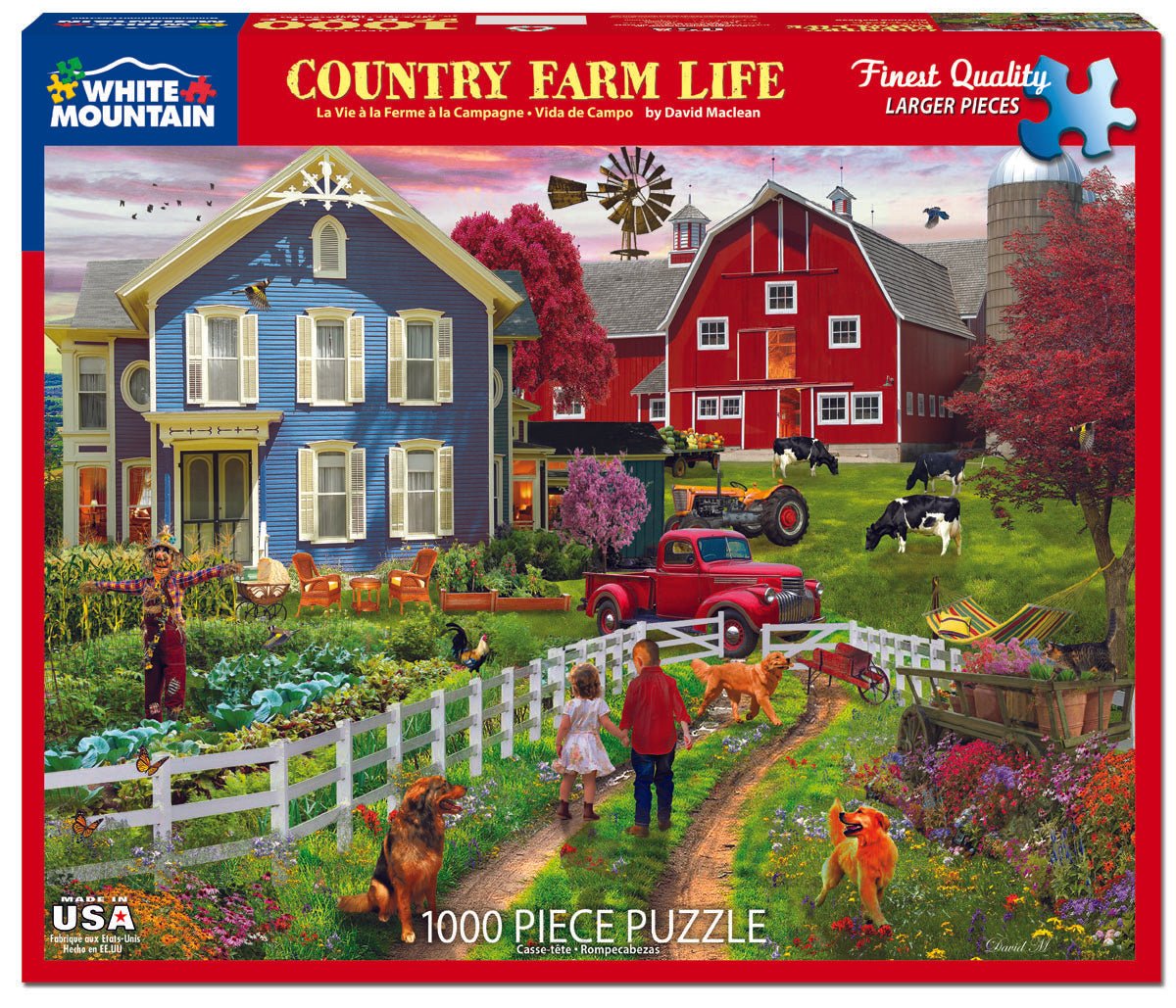 Country Farm Life (1744pz) - 1000 Piece Jigsaw Puzzle