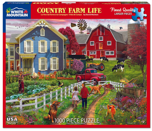 Country Farm Life (1744pz) - 1000 Piece Jigsaw Puzzle