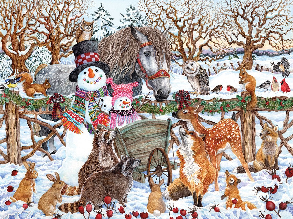 Snowman & Friends (1757pz) - 300 Piece Jigsaw Puzzle