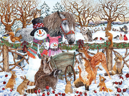 Snowman & Friends (1757pz) - 300 Piece Jigsaw Puzzle