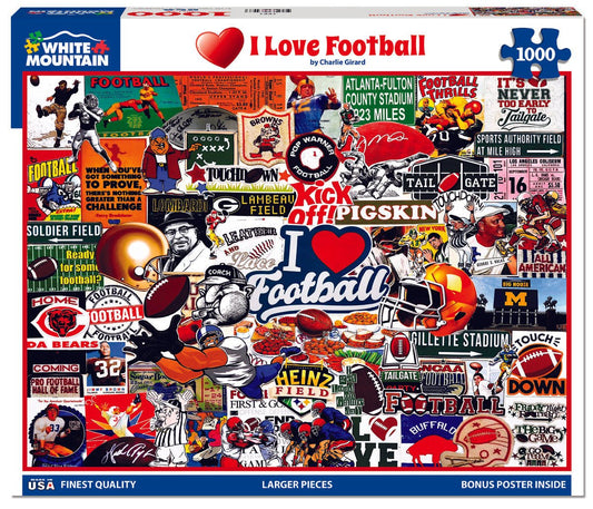 I Love Football (1771pz) - 1000 Piece Jigsaw Puzzle