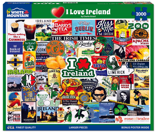 I Love Ireland (1774pz) - 1000 Piece Jigsaw Puzzle