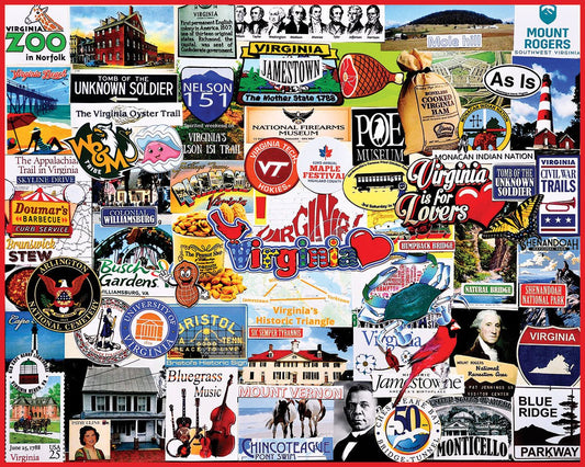 I Love Virginia (1779pz) - 1000 Piece Jigsaw Puzzle