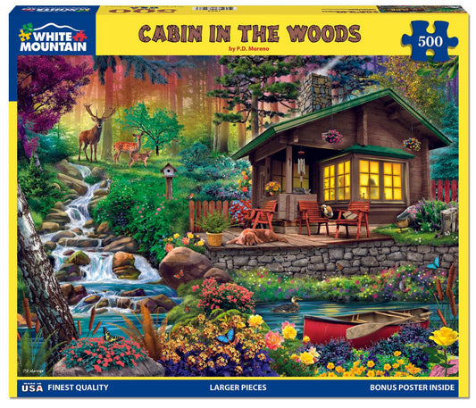 Cabin In The Woods (1809pz) - 500 Piece Jigsaw Puzzle