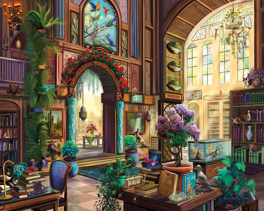 Botanical Library (1819pz) - 1000 Piece Jigsaw Puzzle