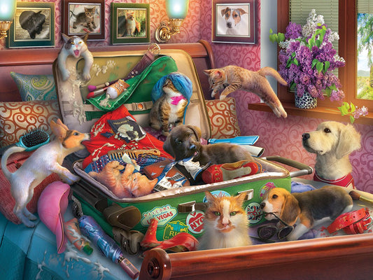 Paws Gone Wild (1851pz) - 500 Piece Jigsaw Puzzle