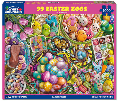 99 Easter Eggs (1919pz) - 1000 Piece Jigsaw Puzzle