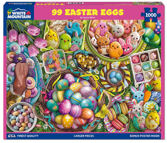 99 Easter Eggs (1919pz) - 1000 Piece Jigsaw Puzzle