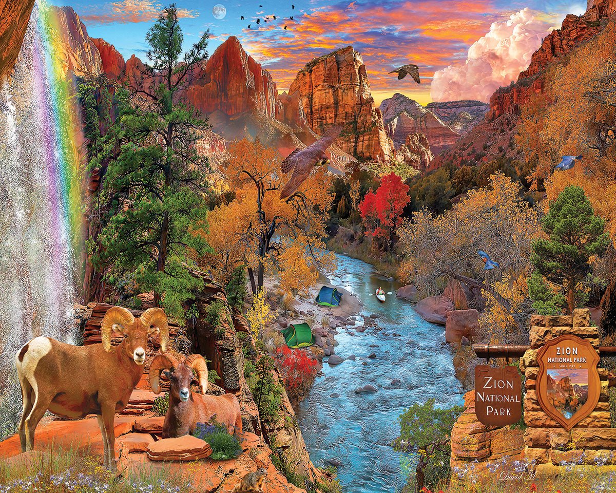 Zion National Park (1940pz) - 1000 Piece Jigsaw Puzzle