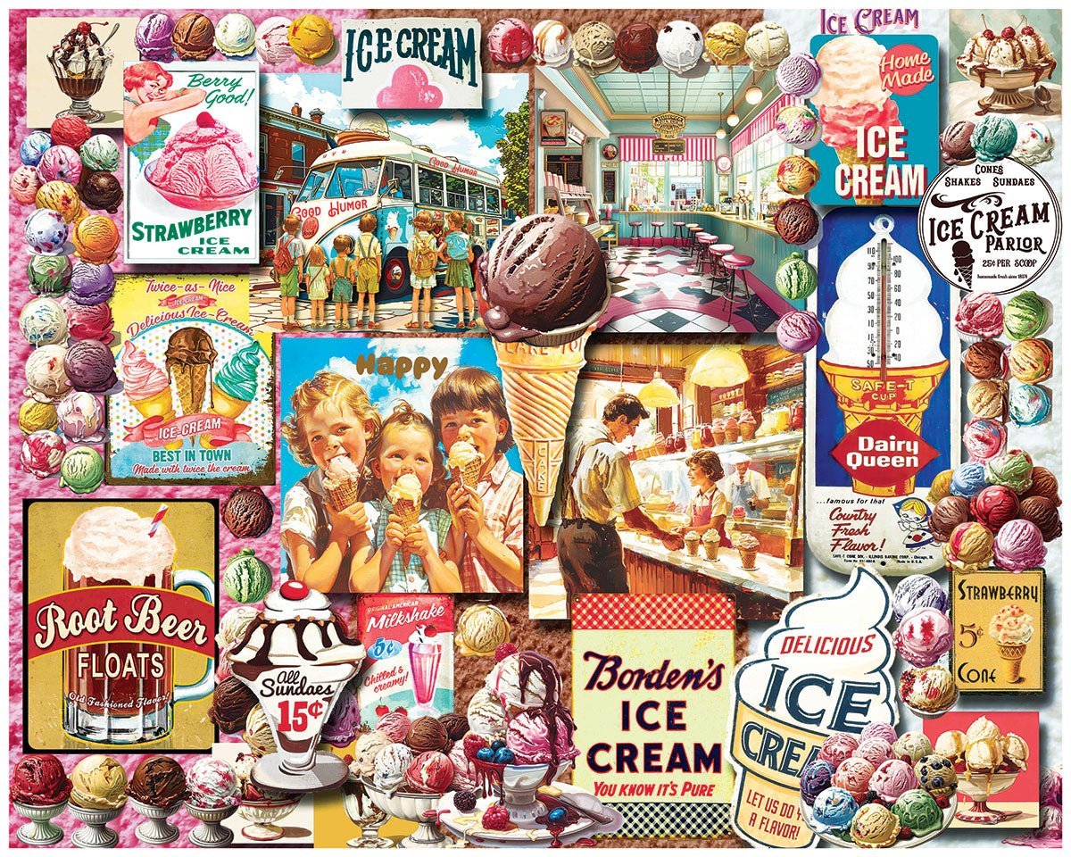 Set of 6: Collage  Bundle 1000 piece