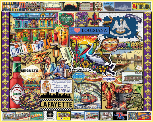I Love Louisiana (2076pz) - 1000 Piece Jigsaw Puzzle